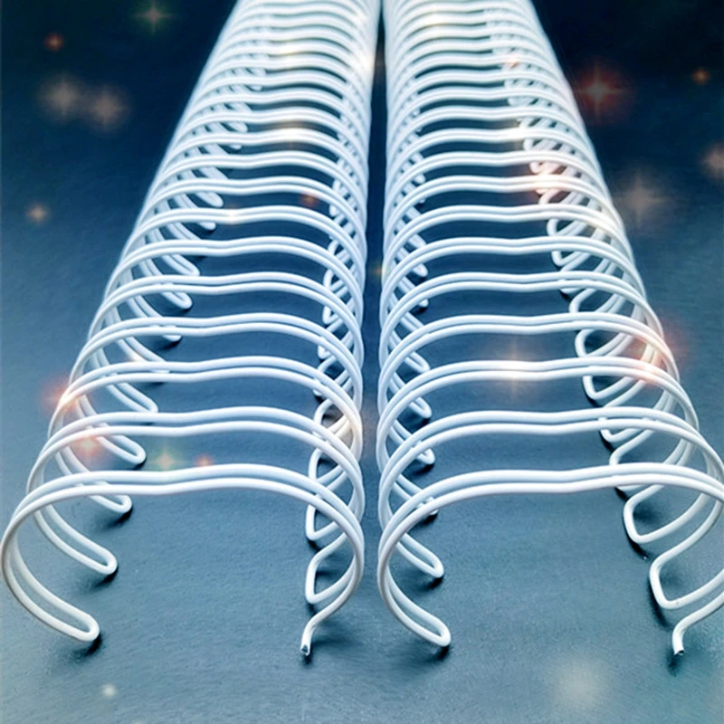 ReadStar White A4 3:1/2:1 Pitch 1/4"-1-3/4"(6.4-44.4mm) Iron OY Coil Double Loop Wire Calendar Binding Comb Wire Rings 8PCS/LOT loose leaf binding coil,metal binder ring,book binding supplies