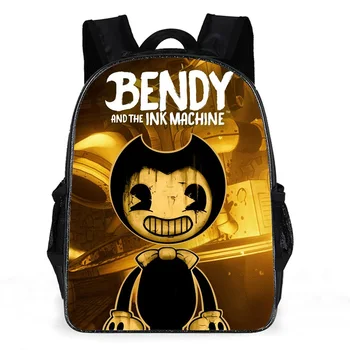 

Bandy and the ink machine schoolbag creative casual polyester backpack for primary and secondary school students Book Bag
