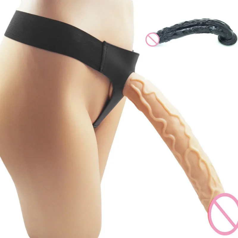 Lesbian Strap on Dildo Super Huge Dildo Horse Big Cock Sex Toys Soft Strap Ons Giant Huge Long Dick Leather Strapon Harness 1