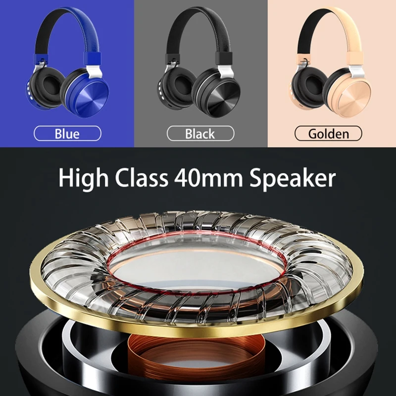 B006 Bluetooth Headset Binaural Heavy Bass Wireless Headset Adjustable Hifi Deep Bass Headset with Music Stereo