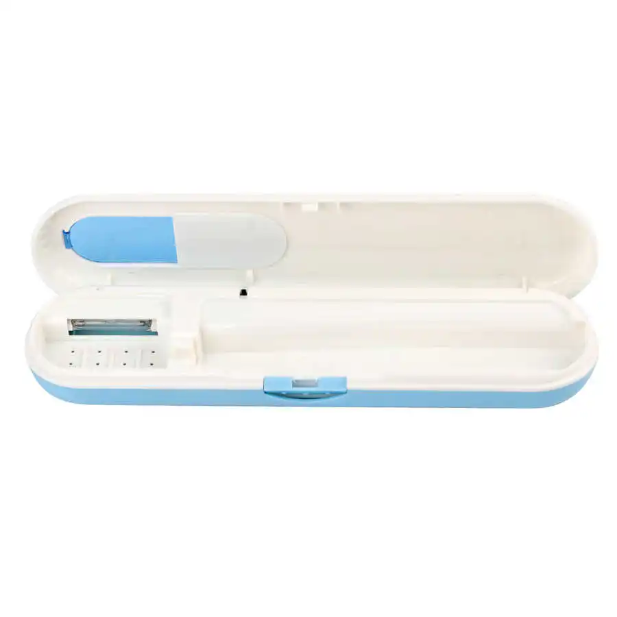 Portable Antibacteria UV Light Toothbrush Sterilizer Box Toothbrush Clean Disinfection Sanitizer Battery Powered Oral Hygiene toothbrush sterilizer