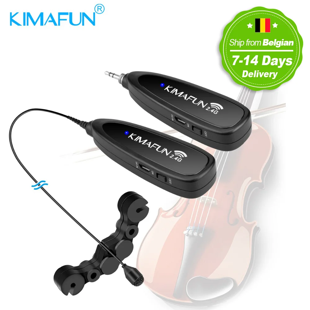 KIMAFUN 2 4 г мини беспроводной скрипки профессиональный музыкальный инструмент