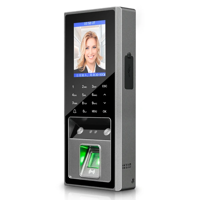 2.8inch 300 Face Recognition 3000 Fingerprint Capacity with 125Khz RFID Card Access Control Time attendance for Door Lock System 3
