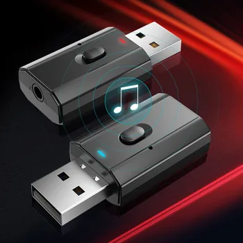 

Audio Wireless Adapter 4 In 1 Bluetooth 5.0 Receiver Transmitter USB Wireless Adapter Driver Free Plug Wireless Audio Adapter