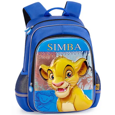 New 3D The Lion King Simba Pumbaa Boys School Bag For Kids Children Elementary Primary School Book Backpack Bag - Цвет: Simba