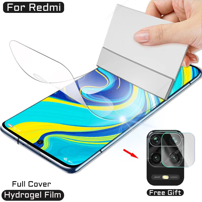 Pellicola Hydrogel Per Xiaomi Redmi Note 10 9 8 Pro 9S 7 S T Pellicola Salvaschermo Su 8T K30 Ultra 9A 9C 8A 7A 10X K20 Max 128Gb Non Vetro