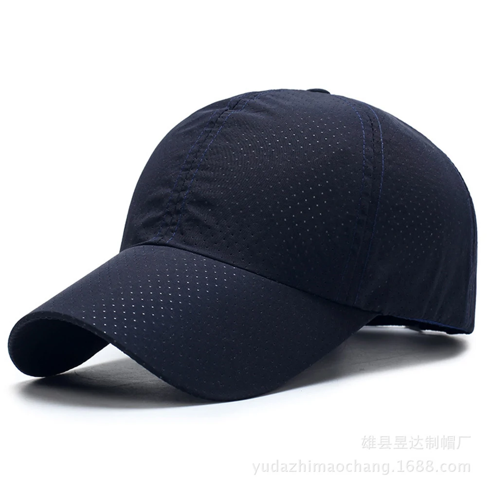 Women Hat Curved Sun Visor Light Board Solid Color Baseball Cap Girl Hat Outdoor Sun Hat Adjustable Sports caps in summer - Цвет: dark blue