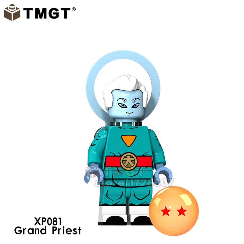 XP081-Grand Priest Одна распродажа Dragon Ball Z Сон Гоку гогета плавки ланч-маи Android 17 строительные блоки игрушки для детей - Цвет: XP081-Grand Priest
