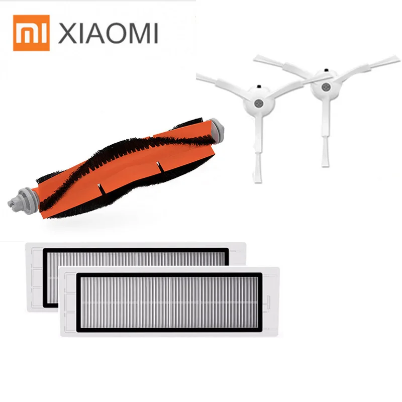 Оригинальные запасные части для Roborock S50 S55 Xiaomi пылесос Roborock аксессуары кучи фильтр основная щетка боковая щетка