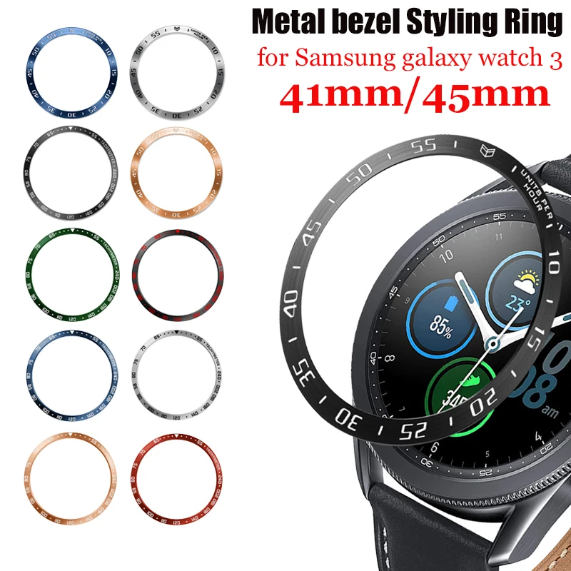 

For Samsung Galaxy Watch 3 45mm 41mm Anti Bezel Ring Styling Frame Case Cover Protection Stainless Steel Bezel Accessories new