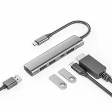 

New Docking Station 5 In 1 4K60Hz Large DP DisplayPort Type-c Portable Docking Station Good Performance