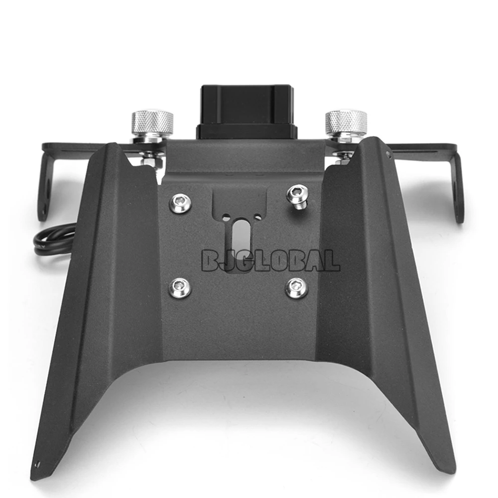 License Plate Frame Holder For KTM Duke 390 Motorcycle Accessories Rear Tail Tidy Number Plate Bracket LED Light