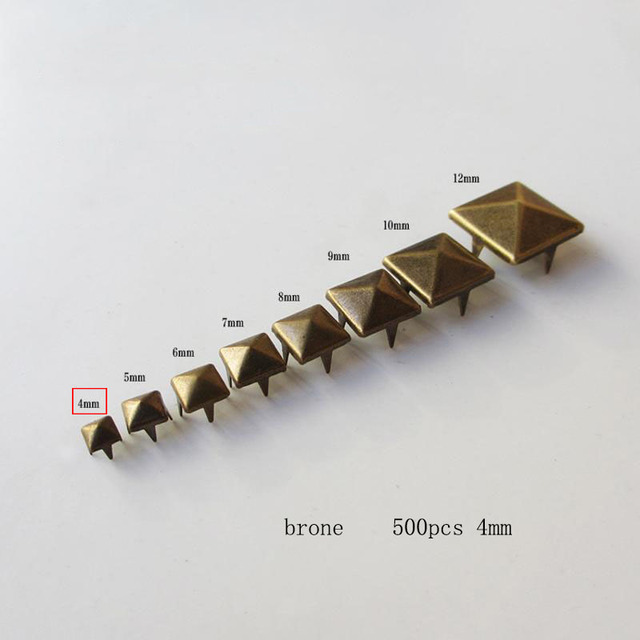 Pcs/Batch Of 4mm Square Four Claw Rivet Buckle Handmade Leather Crafts Decoration Accessories