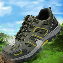 Обувь для безопасности труда Мужская обувь со стальным носком Защитная Обувь для труда анти-разбивание, анти-пирсинг, воздухопроницаемая защитная обувь старая защитная обувь