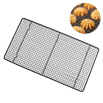 

Universal Carbon Steel Cooling Rack Baking Thick Wire Rack For Grilling Drying Kitchen Baking Pizza Bread BBQ Biscuit Holder