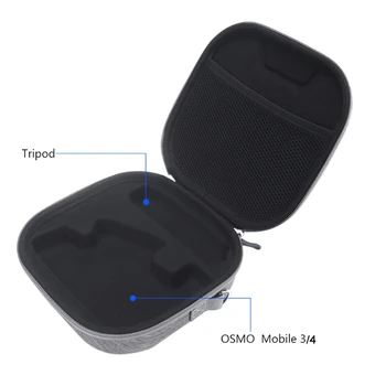 

Hard Eva Protective Cover Storage Bag Handbag Shockproof Carrying Case With Strap for -DJI -Osmo Mobile 4/3 and Tripod