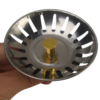 

Stainless Steel Kitchen Sink Strainer Stopper Waste Plug Sink Filter Bathroom Basin Sink Drain Kitchen