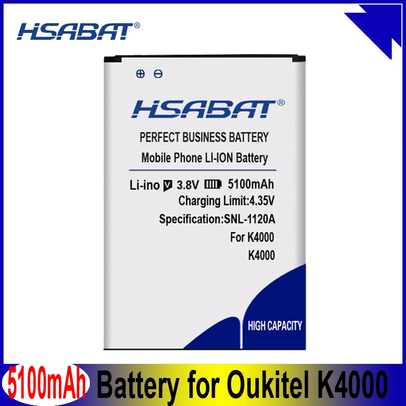 HSABAT 5100mAh for Oukitel K4000 Battery | Мобильные телефоны и аксессуары