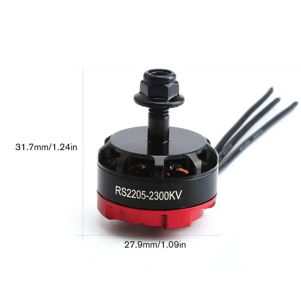 RS2205 2300KV 2205 CW/CCW бесщеточный двигатель 3-4S для FPV RC гоночный Дрон Мультикоптер двойной замок CW/CCW локоны