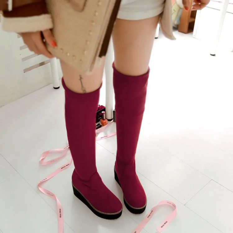 

Big Size 9 10 11 12 thigh high boots knee high boots over the knee boots women ladies boots shoes woman winter boots women