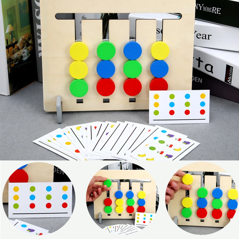  Logical Training Children Interactive Reasoning Teaching Educational Toys Gifts Fruits Matching Gam - 4000478959859