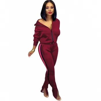 

Casual Women Solid Tracksuit Long Sleeve 2 Piece Set Outfis Top And Pants Suit Jogging Femme Matching Sets Outfit Sportswear