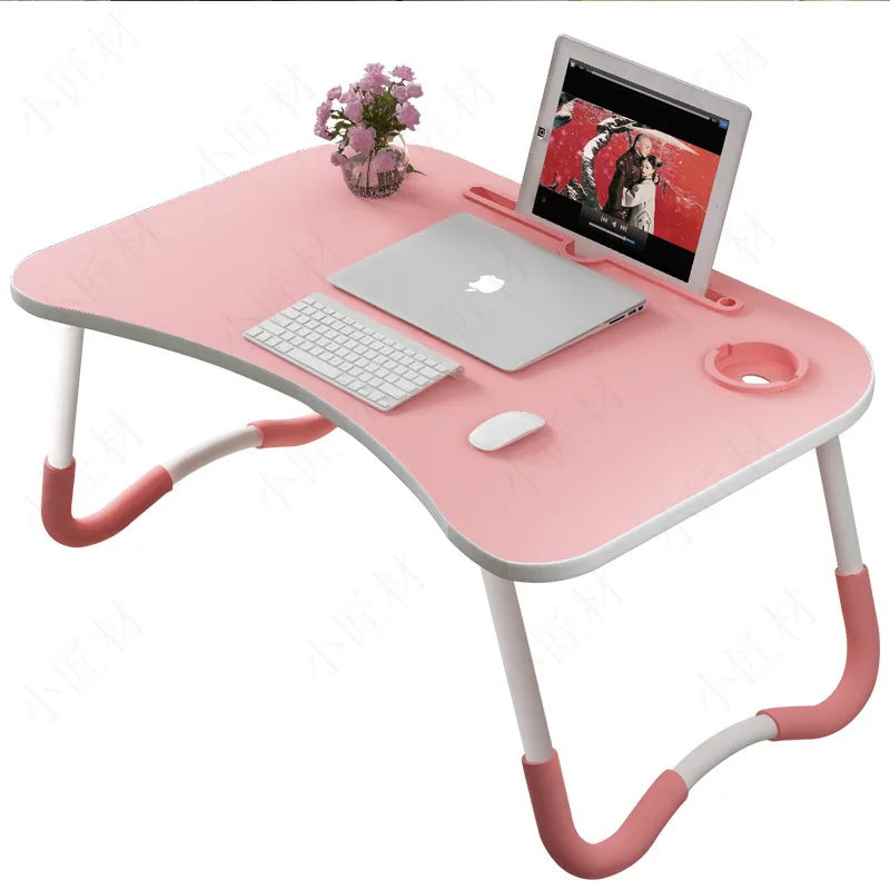 Brief Small Computer Desk On Bed Laptop Stand Foldable Table Dorm