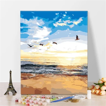 

Abstract Dusk Paintings By Numbers DIY Pictures Oil Coloring By Numbers Set Gift Drawing By Numbers Canvas Decor New Arrivals