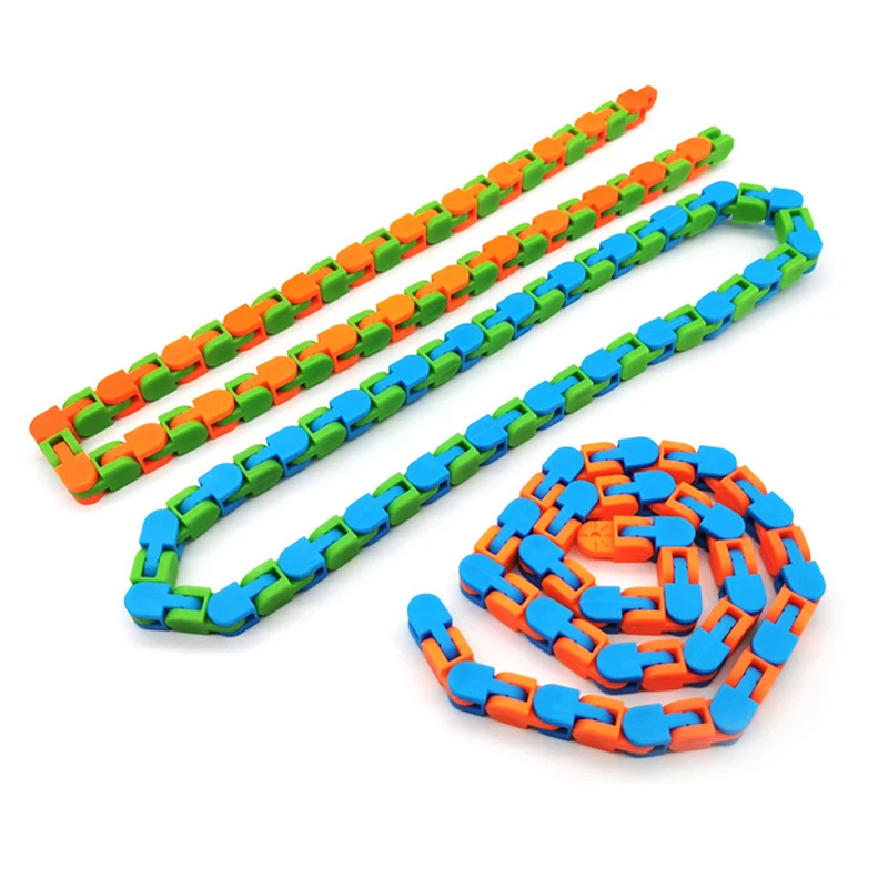 1pc Wacky Tracks Snap and Click Fidget Toys Kids Autism Snake Puzzles Classic Sensory Toy | Игрушки и хобби