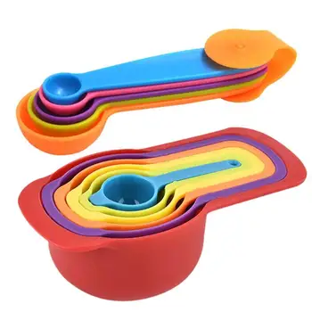 

5/6pcs Plastic Measuring Spoon Hot Selling Delicate Safety Durable Cup Gram Scoop Ladle Kitchen Baking Cooking Tool