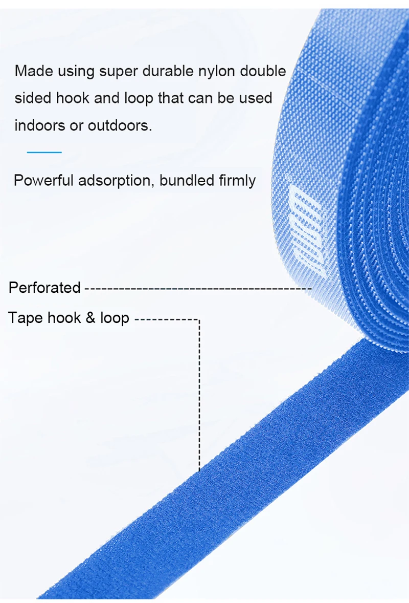 BUBM захватывающий перфорированный крюк и петля крепежная лента для управления кабелем, кабельный органайзер проволочный зажим для намотки наушников Держатель