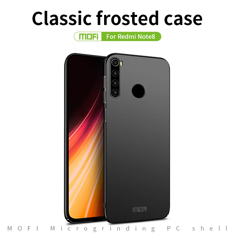 MOFi для Xiaomi Redmi Note 8 чехол для ПК Жесткий Роскошный защитный чехол для Xiaomi Redmi Note 8 Fundas Phone Shell