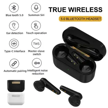 

TWS True Wireless Bluetooth headset real wireless stereo 5.0 sports Bluetooth headset black Technology Volume Control Headphone
