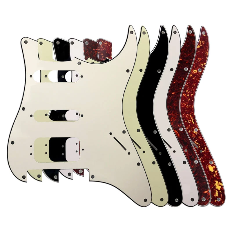 

Feima Tremolo Bridge Humbucker, 11 Screw Holes, Strat With Floyd Rose, Single HSS, No Control Hole, Scratch Plate