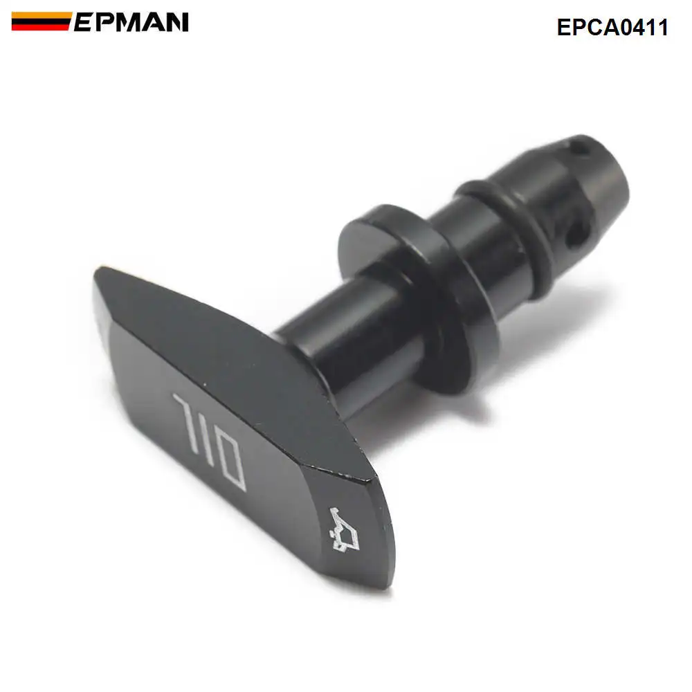 EPMAN Billet Oil Dipstick Pull Handle Replacement For Ford Mustang GT V8 GT500 EPCA0411