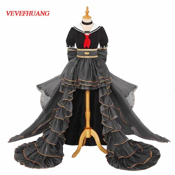 

VEVEFHUANG Anime! My Hero Academia Himiko Toga Flower Wedding Dress Gothic Lovely Lolita Uniform Cosplay Costume For Women Party