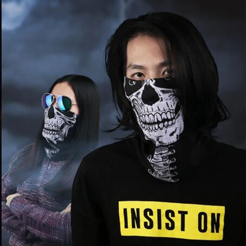 

Outdoor dustproof balaclava face mask cs Ghost riding Sports Ski party Spoof Caps Bicyle Bike motorcycle balaclava scraf mask
