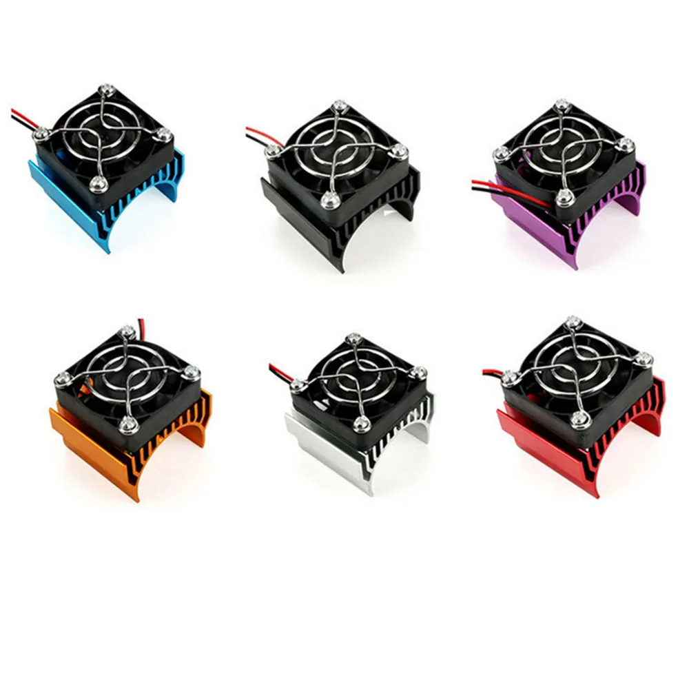 

Universal Motor Heat Sink Cooling Fan Motor Heat Dissipation Radiator for 540 550 3650 RC Car Accessories
