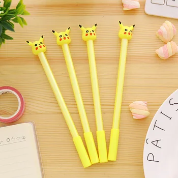 

4pcs/lot Kawaii Pen Creative Pokemon Gel Pen 0.38mm Black Ink Gel Pens Kids Gift Stationery Lapices Kawaii Pen 04016