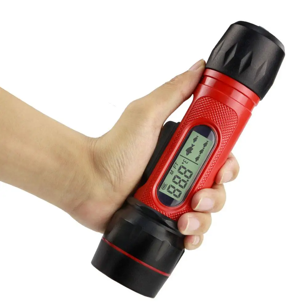 Эхо-сирена для подледной рыбалки, рыболокатор, беспроводной эхо-зонд, глубина 0,8-90 м, датчик цифровой ручки, гидролокатор, рыболокатор