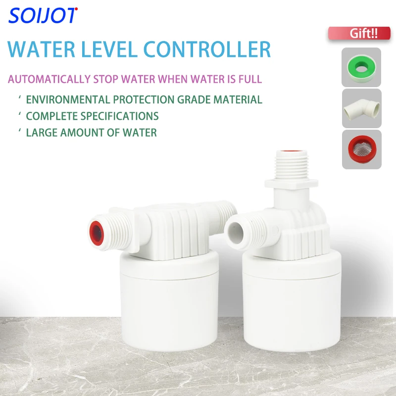Válvula de flotación automática completa, Bola de nailon anticorrosión, reemplazo duradero, práctico Control del nivel de agua de 1/2 , 3/4, 1
