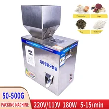 220 В 180 Вт автоматическая машина для упаковки порошка кофе порошок гранулы семян Волчья ягода Взвешивание количественная наполнительная машина
