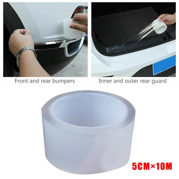 

1 Roll High Quality Transparent Car Sill Scuff Protector Door Edge Plate Stickers Bumper Body Anti Scratch Strip 5cm*10m