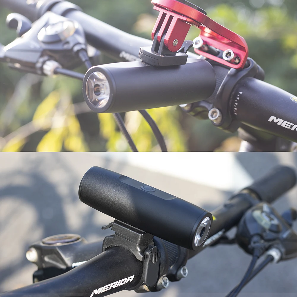 Ceny Światło rowerowe przeciwdeszczowe led ładowane na usb Road przód roweru lampa Gopro kinkiet lampy reflektor aluminium Ultralight latarka
