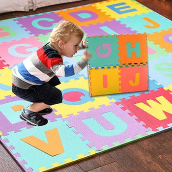 

36pcs LARGE Alphabet Numbers EVA Floor Play Mat Baby Room ABC foam Puzzle Waterproof Non-slip home living room cartoon Mats