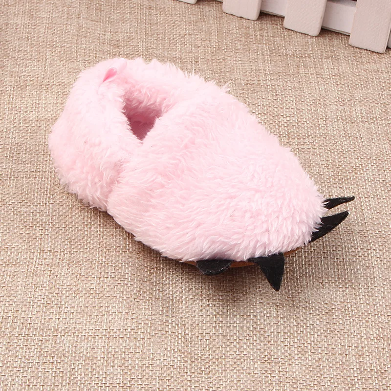 Koovan Children Home Shoes Winter Warm Stuffed Claws Out Shoes Baby Toddler Firstwalkers For Baby Boys Girls Lovely Slipper