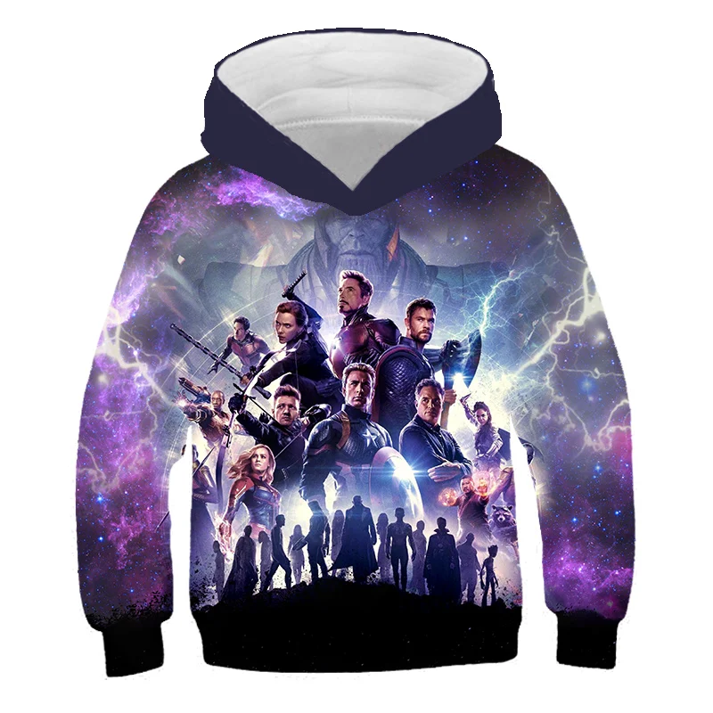 

Avengers Print Hoodie American Marvel Sci-Fi Children's Sweatshirt Hoodie is rich in styles and cheap