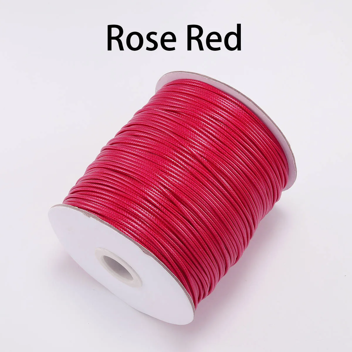 10 м/лот 1,0 1,5 мм Черный Белый вощеный хлопковый шнур нить веревка шнур подходит Бисероплетение ремесло DIY ожерелье для изготовления ювелирных изделий - Цвет: Розово-красный