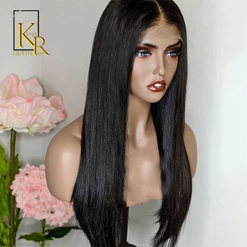 

150% Density 13x4 Lace Front Straight Human Hair Wigs For Women Natural Black Bleached Plucked With Baby Hair Remy Plucked VSBOB