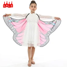 Детские шарфы для косплея; крыло шаль-бабочка для мальчиков и девочек; накидка; костюм; аксессуары; шарф; abrigos mujer invierno# ZC